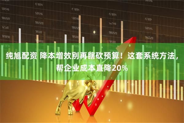 纯旭配资 降本增效别再瞎砍预算！这套系统方法，帮企业成本直降20%